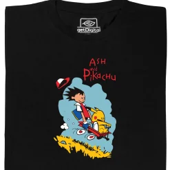 getDigital Ash and Pikachu Schwarz