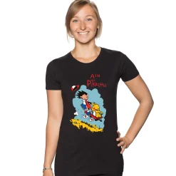 getDigital Ash and Pikachu Schwarz