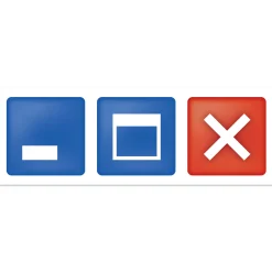 getDigital Aufkleber Bildschirmfenster-Kontrollbuttons Clearance