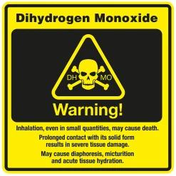 getDigital Aufkleber Dihydrogenmonoxid Clearance