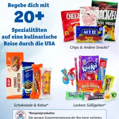 getDigital Candy Roads - Snack-Box mit Süßigkeiten aus den USA Outlet