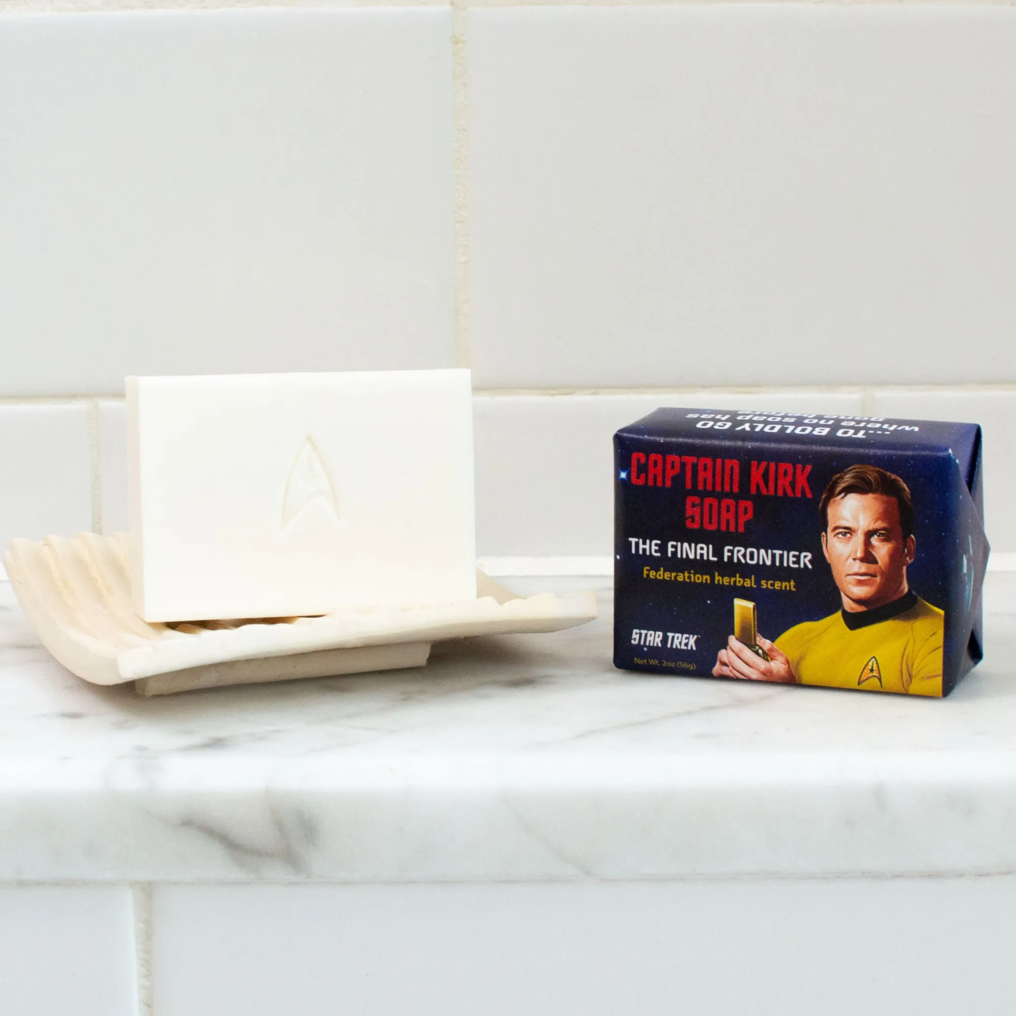 The Unemployed Philosophers Guild Captain Kirk - Star Trek Seife mit Kräuter Aroma New