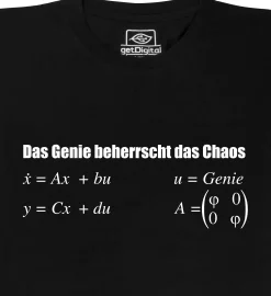 getDigital Das Genie beherrscht das Chaos Schwarz Hot