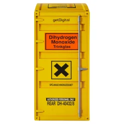 getDigital DHMO Dihydrogenmonoxid-Trinkglas Hot