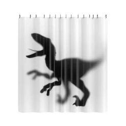 getDigital Dinosaurier-Silhouette Duschvorhang New