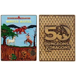 Fanattik Dungeons & Dragons Erste Auflage Limitiertes Metallbarren Set zum 50. Jubiläum Hot