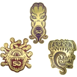 Fanattik Dungeons & Dragons 50th Anniversary Pins 3er Set Best