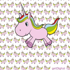 getDigital Einhorn Duschvorhang Online