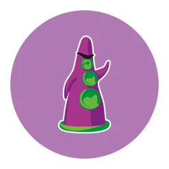 getDigital Geek Aufkleber Purpur Tentakel Online