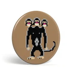 getDigital Geek Button Dreiköpfiger Affe Best