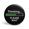 getDigital Geek Button Thinking Hot