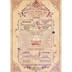 ABYStyle Studio Harry Potter Poster Hogwarts School List Sale