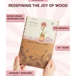 Robo Time Holzbausatz Pinke Rose Hot