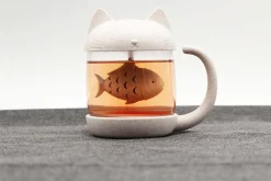 Winkee Katzen-Teetasse mit Teesieb Online