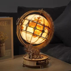ROKR Leuchtender Globus Holzbausatz Hot