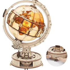 ROKR Leuchtender Globus Holzbausatz Hot