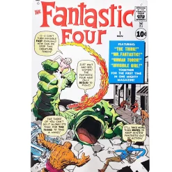 Eaglemoss Marvel Blechschild Fantastic Four New