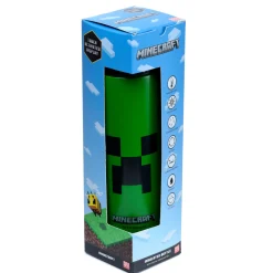 Puckator Minecraft Creeper Trinkflasche mit Digital Thermometer New