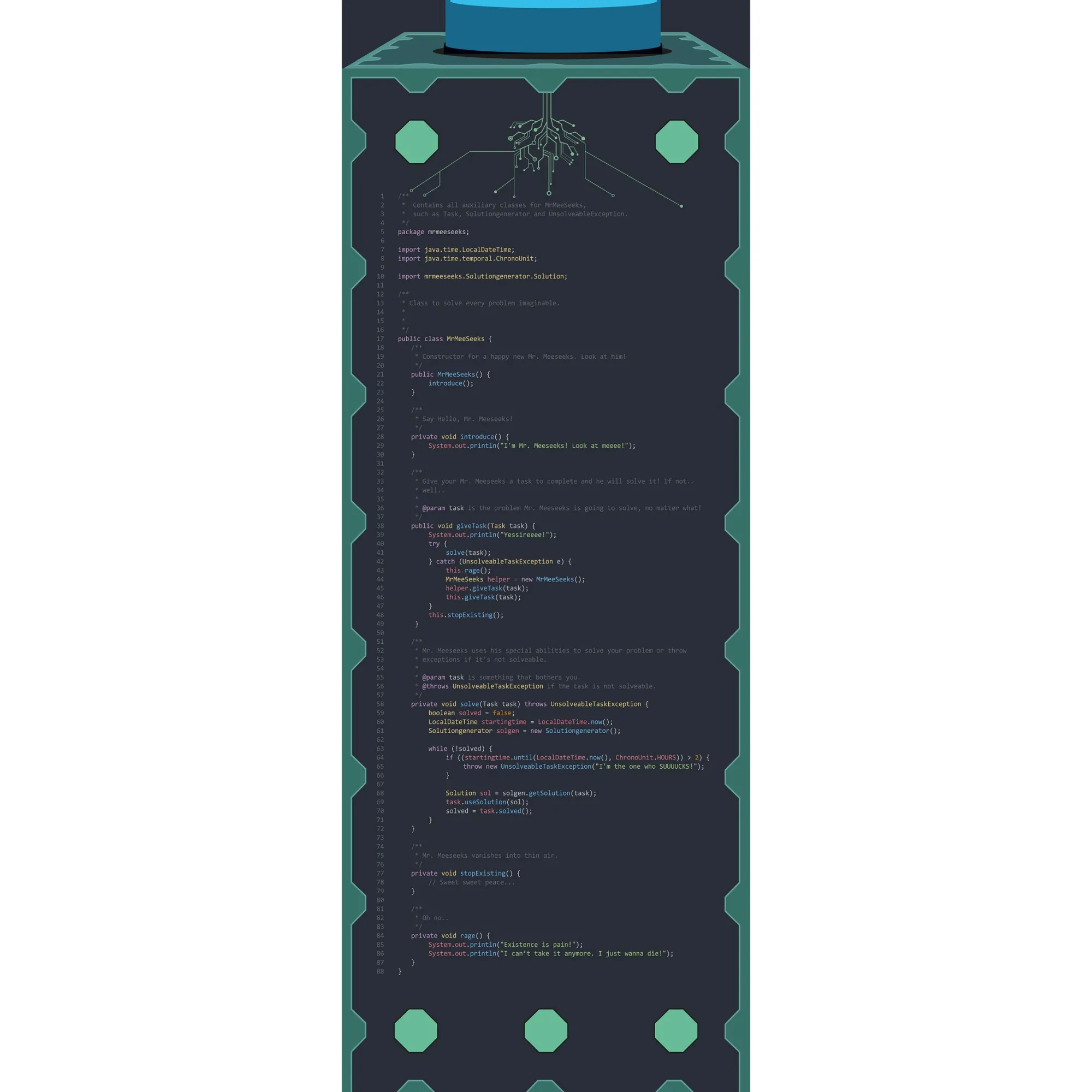 getDigital Mr. Meeseeks Box o' Fun Code Poster Best