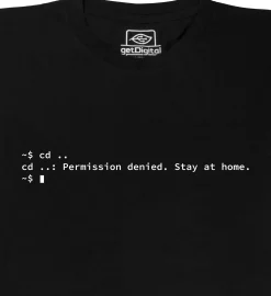 getDigital Permission Denied. Stay at home. Schwarz