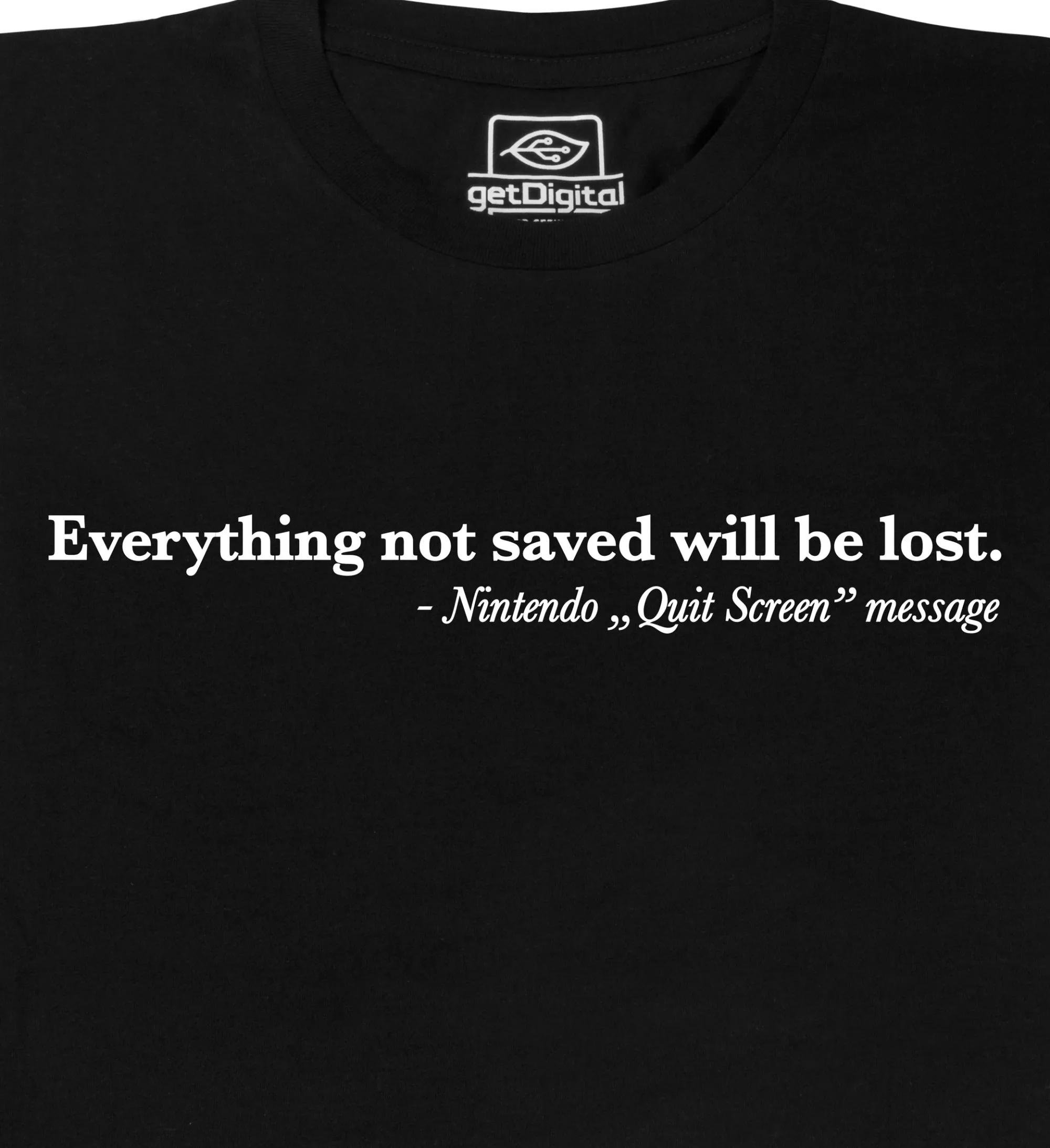 getDigital Quit Screen Schwarz New