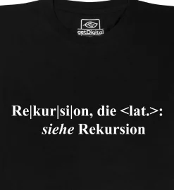 getDigital Rekursion Schwarz Hot