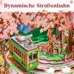 Robotime Sakura Traumtour Retro TV Spieluhr Holzbausatz Best