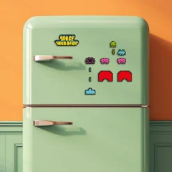 Mad Monkey Space Invaders Kühlschrankmagnete New