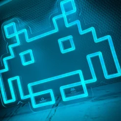 Mad Monkey Space Invaders Neon Logo Lampe Outlet