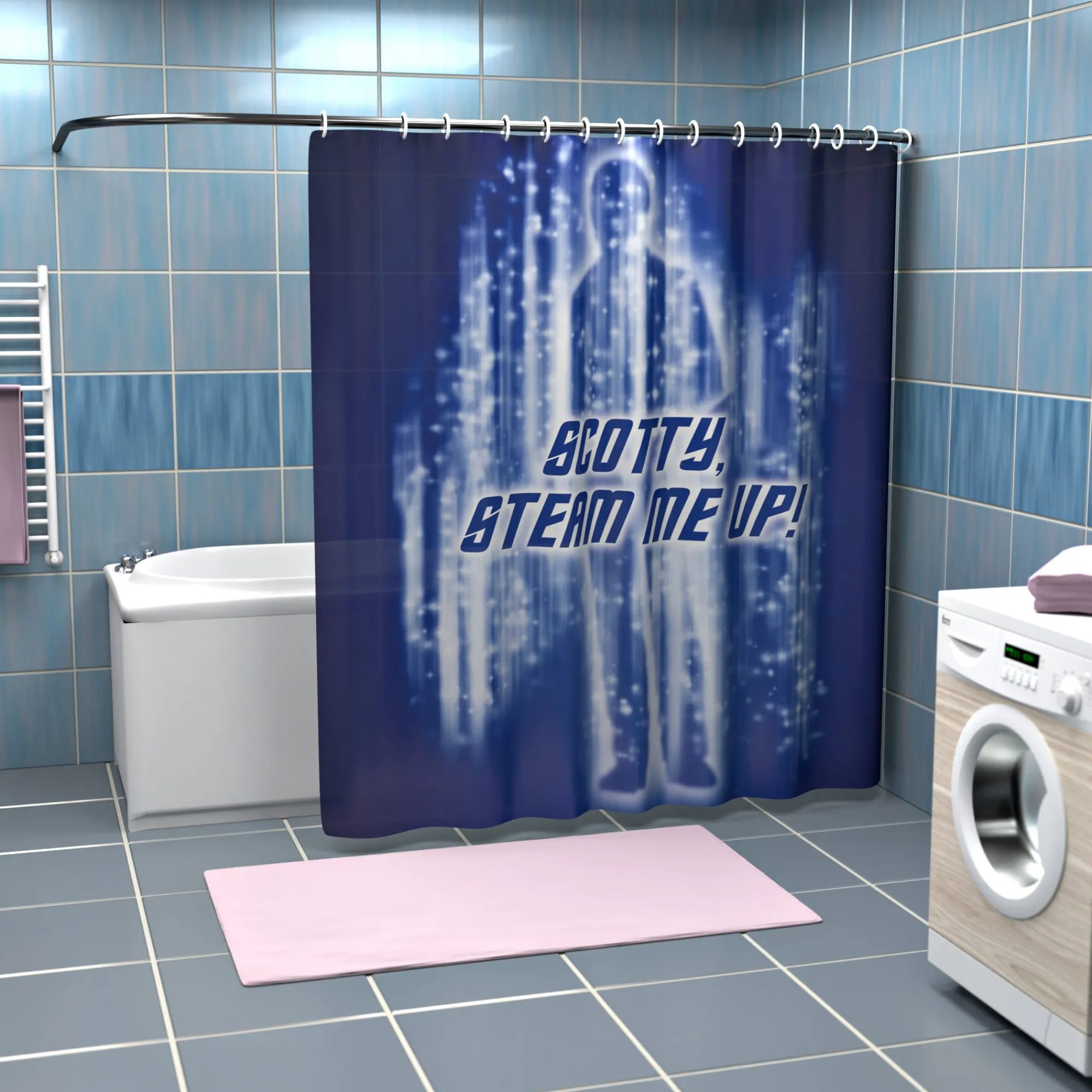 getDigital Steam me up, Scotty Duschvorhang