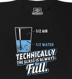 getDigital Technically the glass is always full Schwarz