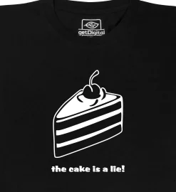 getDigital the cake is a lie Schwarz
