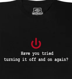 getDigital Turning it off and on again Schwarz