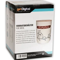 getDigital Vorratsbehälter für Mehl mit chemischen Formeln Best