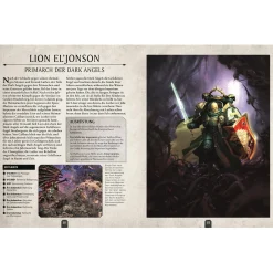 Warhammer 40K Lexikon der Figuren mit Leutnant Titus Miniatur Discount