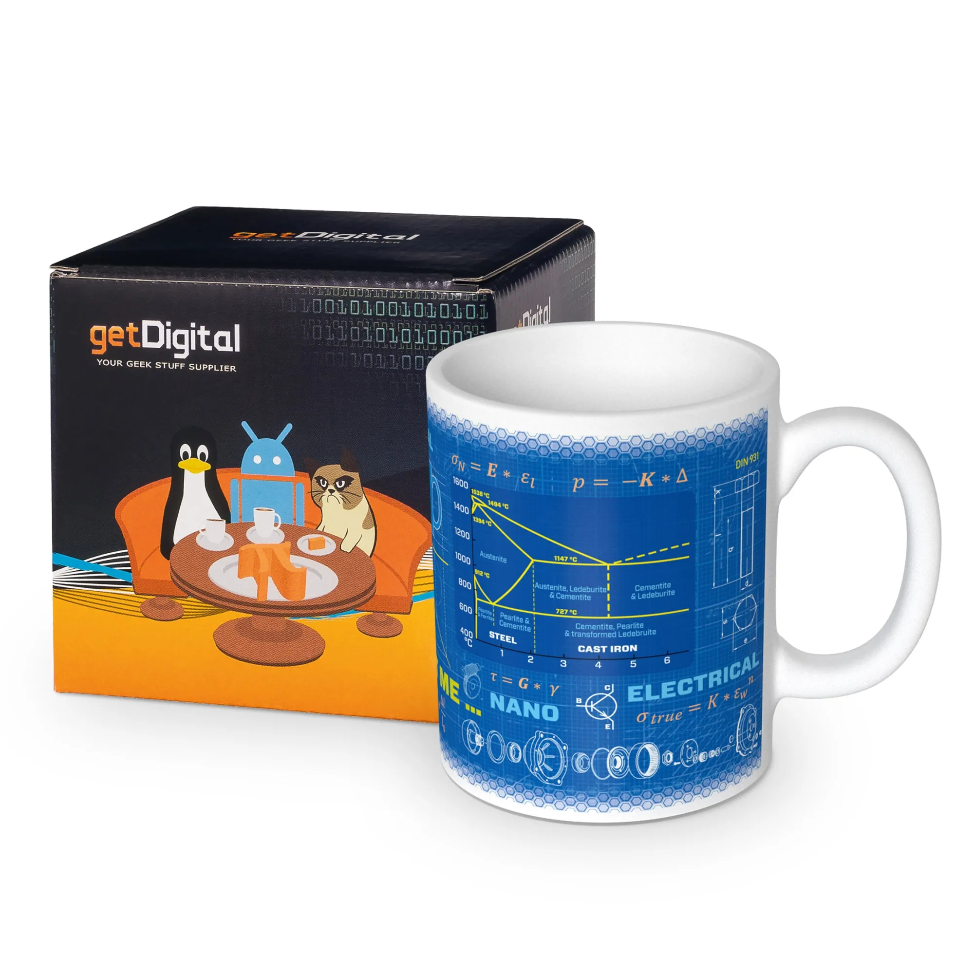 getDigital Wissenschaftsbecher Maschinenbau New